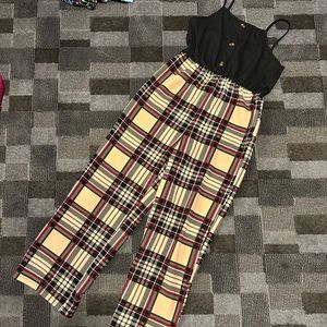 Girls long pant & tank one piece size 10